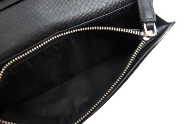 ○プラダ PRADA サフィアーノ 牛革 長財布 2MV836SAFF 小銭入れあり 二つ折り 定番 メンズ 【中古】 中古_8