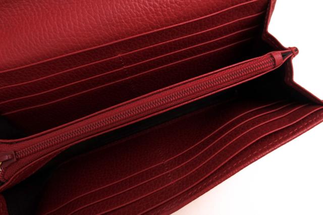 ○グッチ GUCCI カーフ 牛革 長財布 456116 CAO0G 1000 GG マーモント