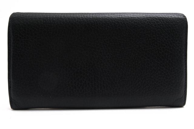 ○グッチ GUCCI DOLLAR CALFカーフ 牛革 長財布 449279 インターロッキング コンチネンタル チェルシー 小銭入れあり 二つ折り シ 中古_1
