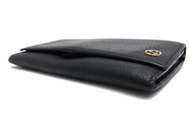 ○グッチ GUCCI DOLLAR CALFカーフ 牛革 長財布 449279 インターロッキング コンチネンタル チェルシー 小銭入れあり 二つ折り シ 中古_2