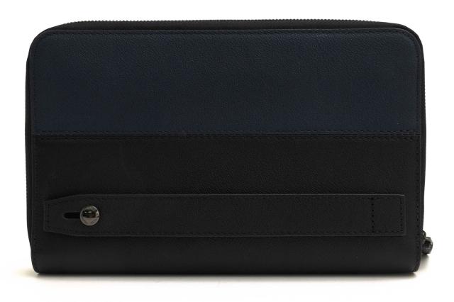 ○フジタカ FUJITAKA 牛革 セカンドバッグ/クラッチバッグ No.646251 ベリル スマートセルバッグ バイカラー メンズ 【中古】 中古