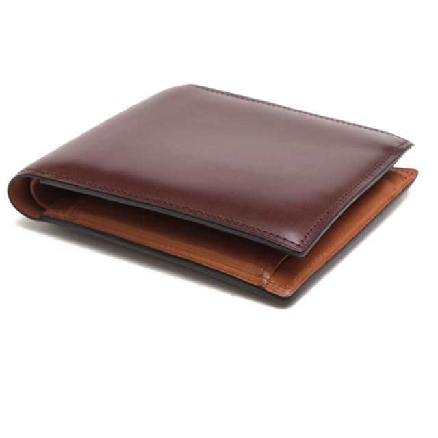 ○スロウ SLOW 馬革 コードバン 財布 SO729H CORDOVAN Short wallet 小銭入れあり 二つ折り メンズ 【中古】 中古_2