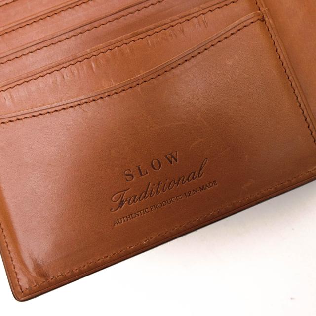 ○スロウ SLOW 馬革 コードバン 財布 SO729H CORDOVAN Short wallet 小銭入れあり 二つ折り メンズ 【中古】 中古_5
