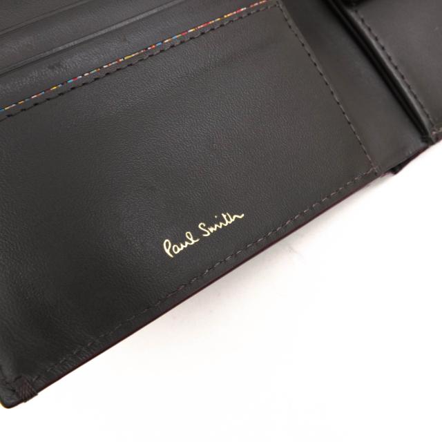 ○ポールスミス Paul Smith グレイン型押し牛革 財布 843421 P594