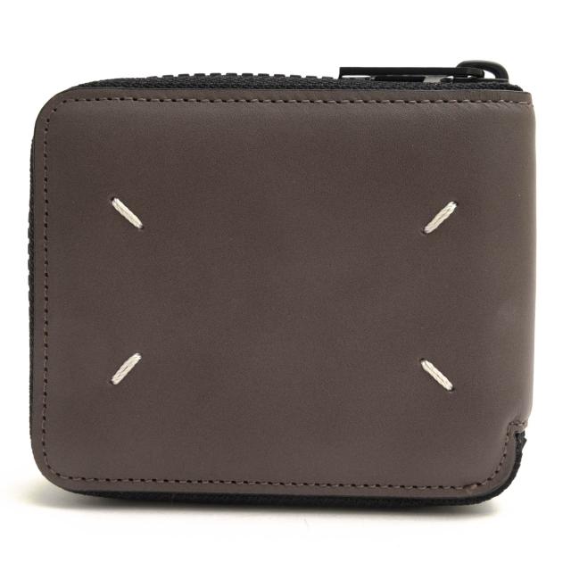 ○マルタンマルジェラ マルジェラ Maison Martin Margiela 牛革 カーフ 財布 S35UI0513 PS935 シグネチャーステッチ ラウンドジッ 中古_1