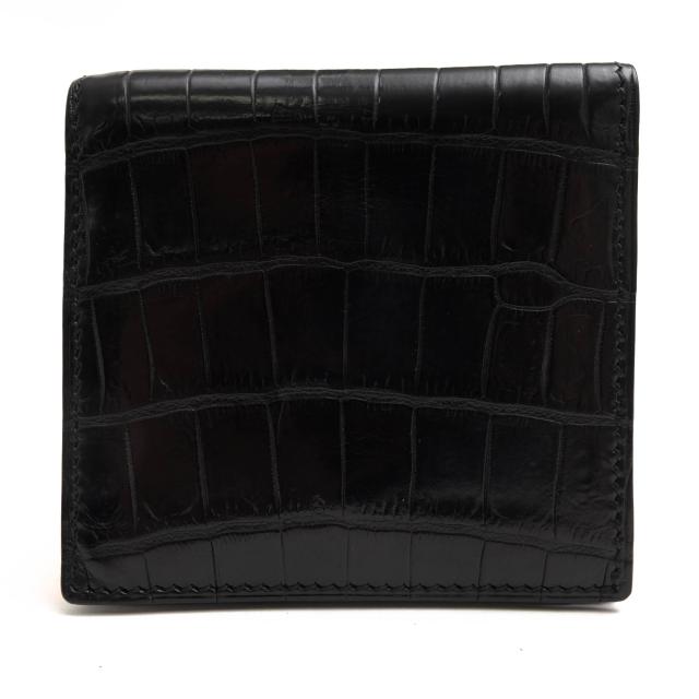 ○万双 Mansaw  財布 m00000208 クロコダイルミニ財布 小銭入付 コンパクトウォレット 小銭入れあり 二つ折り メンズ 【中古】 中古