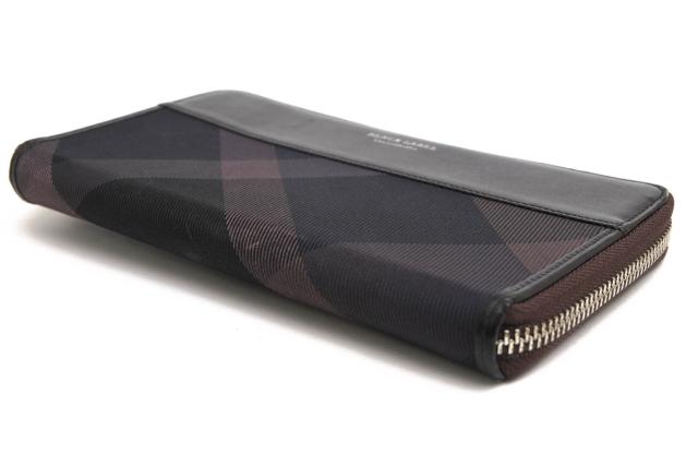 ○ブラックレーベル・クレストブリッジ BLACK LABEL CRESTBRIDGE 一部牛革 長財布 51218-717-09 バーバリーチェック柄 小銭入れあ 中古_2