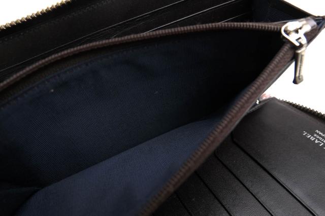 ○ブラックレーベル・クレストブリッジ BLACK LABEL CRESTBRIDGE 一部牛革 長財布 51218-717-09 バーバリーチェック柄 小銭入れあ 中古_7