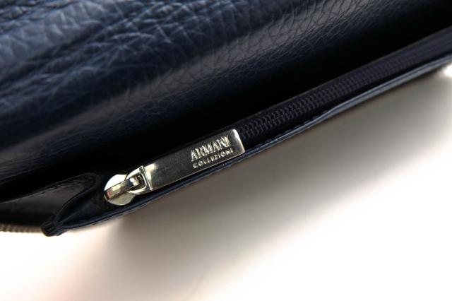 ○アルマーニ コレッツォーニ ARMANI COLLEZIONI 牛革 カーフ 長財布