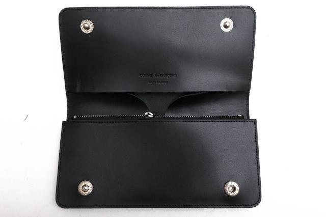 ○コムデギャルソン COMME des GARCONS 牛革 長財布 OZ K917-051-1/1 Portafogli WALLETS “Live Free With Strong Will” 蛇腹式 ユ 中古