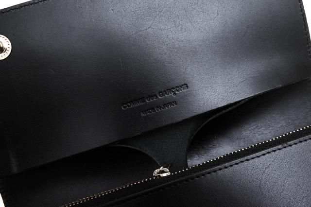 ○コムデギャルソン COMME des GARCONS 牛革 長財布 OZ K917-051-1/1 Portafogli WALLETS “Live Free With Strong Will” 蛇腹式 ユ 中古