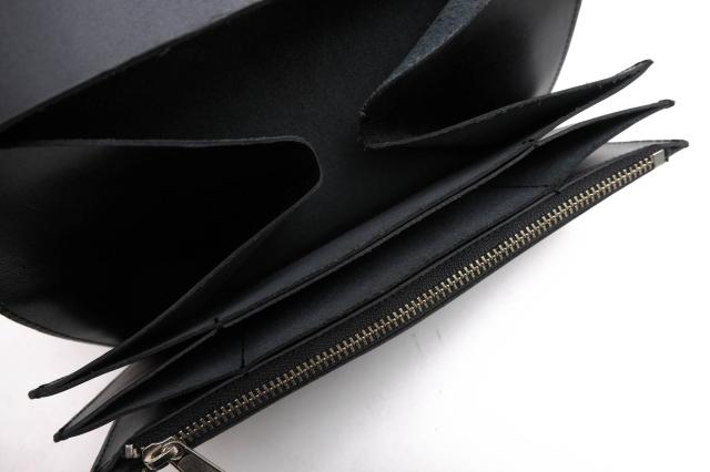 ○コムデギャルソン COMME des GARCONS 牛革 長財布 OZ K917-051-1/1 Portafogli WALLETS “Live Free With Strong Will” 蛇腹式 ユ 中古