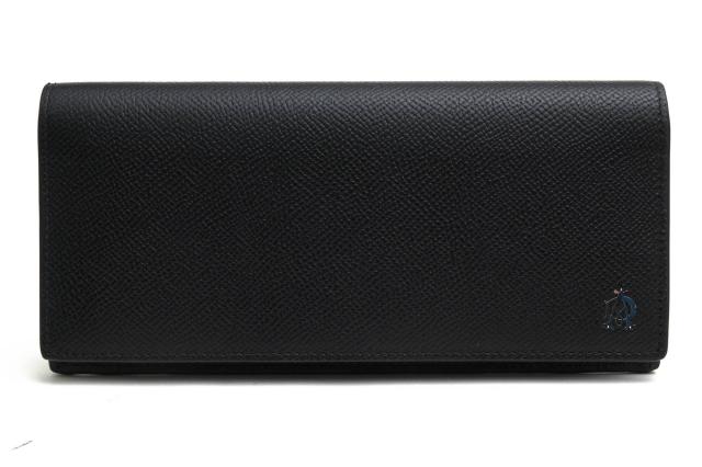 ○ダンヒル Dunhill グレイン型押し牛革 長財布 L2BCG1A CADOGAN カドガン 小銭入れあり 二つ折り メンズ 【中古】 中古