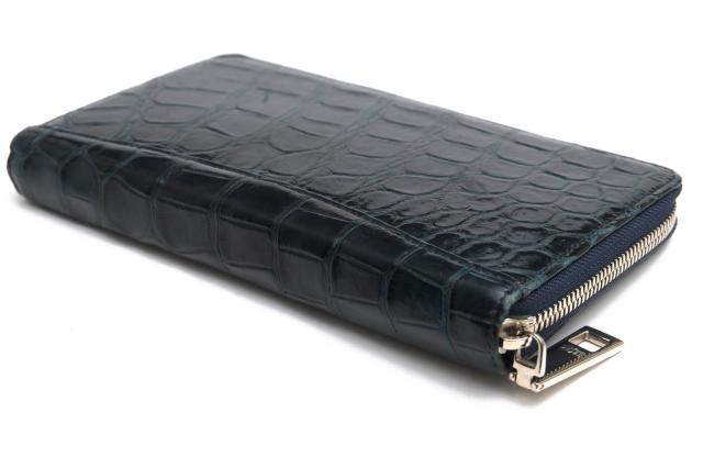 ○レザック LE'SAC マットクロコダイル 長財布 小銭入れあり ラウンドジップ ラウンドファスナー メンズ 【中古】 中古_2