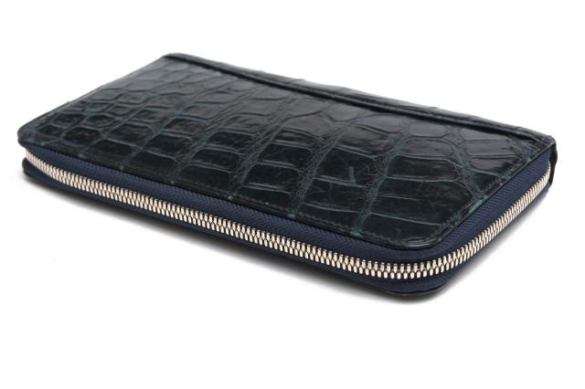 ○レザック LE'SAC マットクロコダイル 長財布 小銭入れあり ラウンドジップ ラウンドファスナー メンズ 【中古】 中古_3