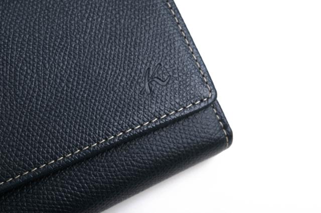 ○キタムラ Kitamura 牛革 長財布 PH0331 型押し 小銭入れあり レディース 【中古】 中古_4
