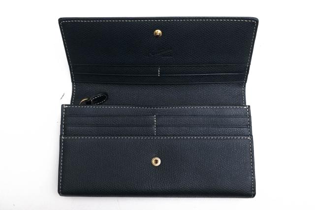 ○キタムラ Kitamura 牛革 長財布 PH0331 型押し 小銭入れあり レディース 【中古】 中古_5