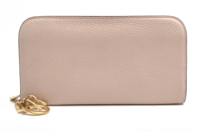 ○クリスチャンディオール Christian Dior トリヨンレザー 牛革 長財布 S02710TRL Diorissimo Voyageur Zip Long Wallet ディオリ  中古