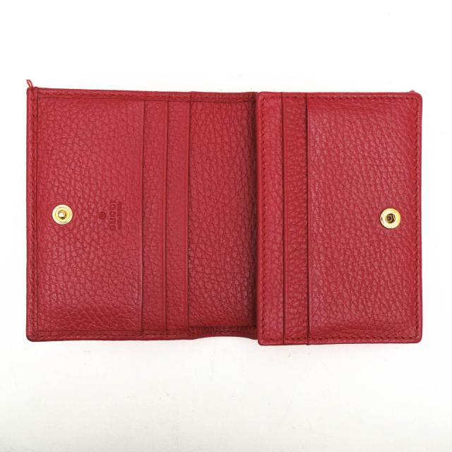 ○グッチ GUCCI ソフトカーフスキン 牛革 財布 456126 Leather Card