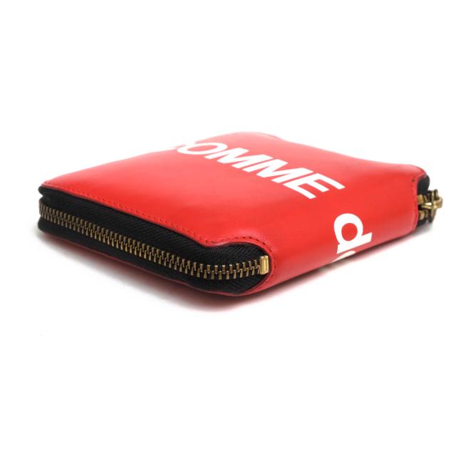 ○コムデギャルソン COMME des GARCONS 牛革 カーフ 財布 SA2100HL CDG Wallet Huge Logo ユニセックス ラウンドジップ ラウンドフ 中古_2