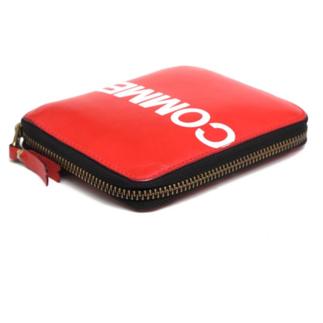 ○コムデギャルソン COMME des GARCONS 牛革 カーフ 財布 SA2100HL CDG Wallet Huge Logo ユニセックス ラウンドジップ ラウンドフ 中古_3