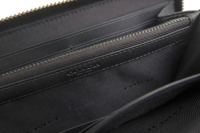 ○コーチ COACH シグネチャーソフトポリッシュドペブルレザー 牛革 長財布 C1226 Accordion Wallet In Signature Leather シグネチ 中古_5