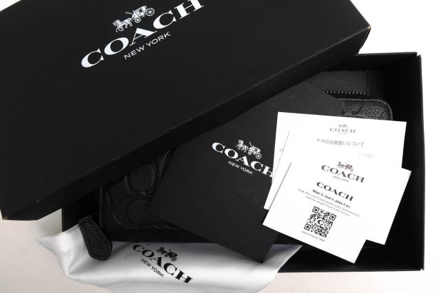 ○コーチ COACH シグネチャーソフトポリッシュドペブルレザー 牛革 長財布 C1226 Accordion Wallet In Signature Leather シグネチ 中古_7