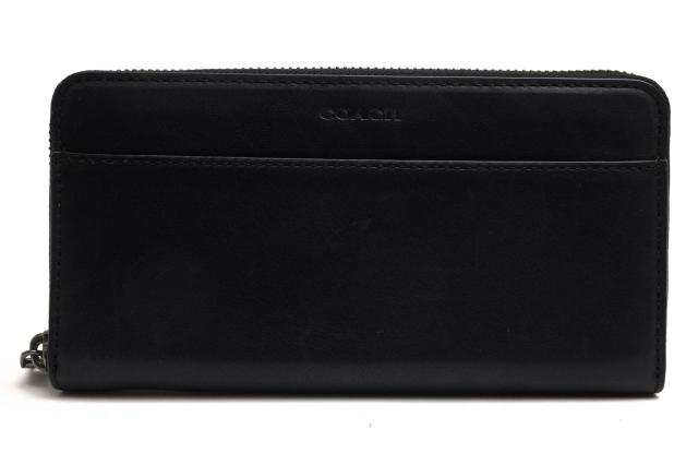 ○コーチ COACH スポーツカーフ 牛革 長財布 74899 Accordion Wallet In Sport calf アコーディオンウォレット 小銭入れあり ラウ  中古