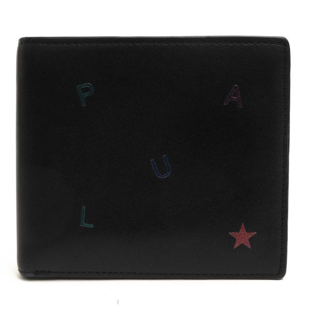 ○ポールスミス Paul Smith 牛革 カーフ 財布 BPS133 レターズ 20S 小銭入れあり 二つ折り メンズ 【中古】 中古
