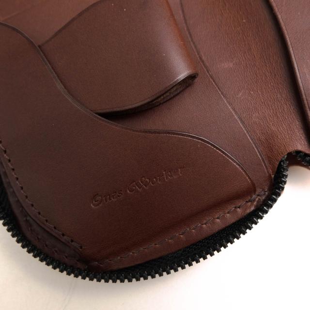 ○ワンズワーカー ONES WORKER ワルピエ社ブッテーロ 牛革 財布