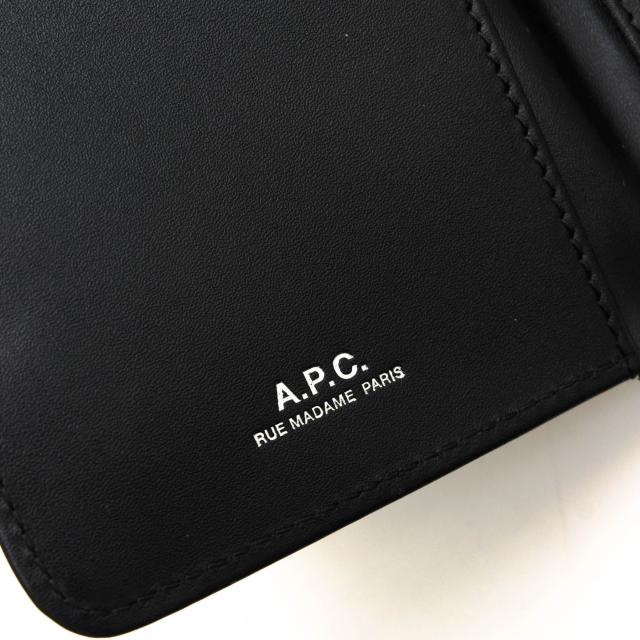 ○アーペーセー A.P.C. スペイン製スムースレザー 牛革 財布 PXAWV