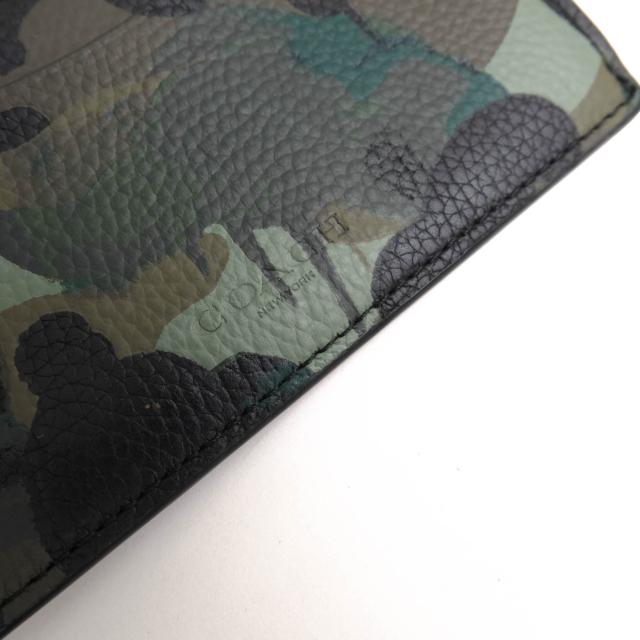 ○コーチ COACH ポリッシュドペブルレザー 牛革 カードケース C5347