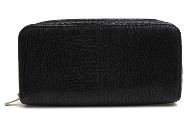 ○アルズニ ALZUNI 国産ヨシキリザメ革 シャークスキン 長財布 5103 両マチFRF財布 L字 スリム フルシャークリボン 小銭入れあり   中古 ○アルズニ ALZUNI 国産ヨシキリザメ革 シャークスキン 長財布 5103 両