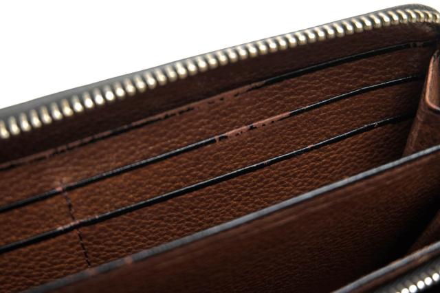 ○フットザコーチャー foot the coacher 牛革 長財布 FTA1712007 LONG ZIP WALLET 小銭入れあり ラウンドジップ ラウンドファスナ 中古_6
