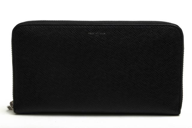 ○ペッレモルビダ PELLE MORBIDA サフィアーノ 牛革 長財布 PMO-BA511 Barca Round Zip Wallet 小銭入れあり ラウンドジップ ラウ  中古