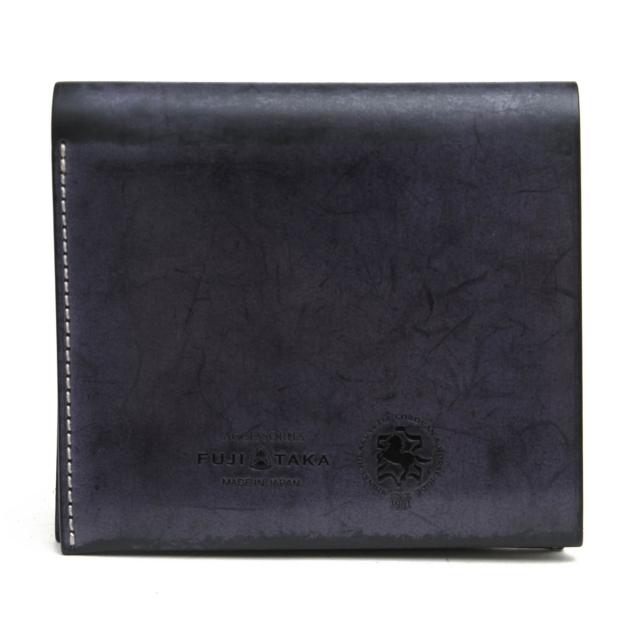 ○フジタカ FUJITAKA 馬革 コードバン 財布 660614 Quartz クォーツ 純札 二つ折り財布 カード段4 小銭入れなし 札入れ 二つ折り   中古