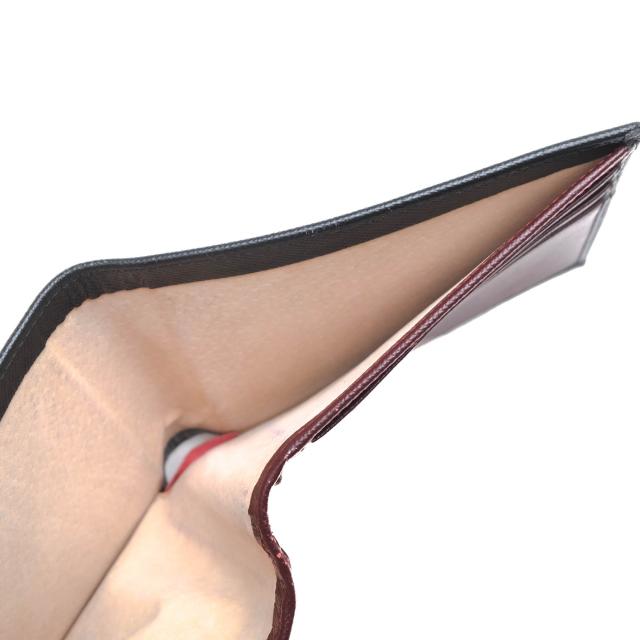 ○アルマーニ GIORGIO ARMANI サフィアーノ 牛革 財布 602 Saffiano 小銭入れあり 二つ折り バイカラー メンズ 【中古】 中古 ○アルマーニ GIORGIO ARMANI サフィアーノ 牛革 財布 602 Saffiano