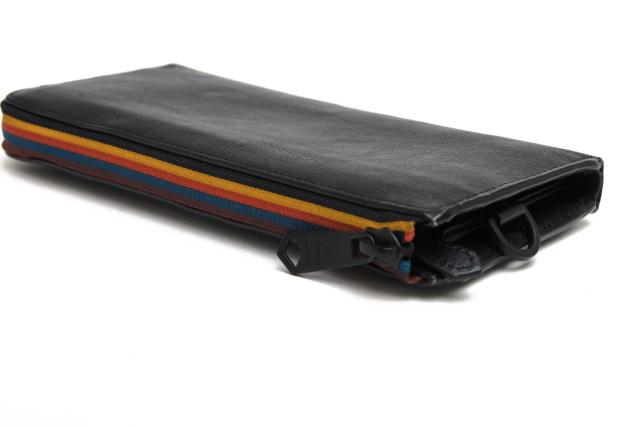 ○ポールスミス Paul Smith ソフトタイプ牛革 セミアニリン仕上げ 長財布 BPS046 ストライプジップ ストライプ 小銭入れあり L字フ 中古 ○ポールスミス Paul Smith ソフトタイプ牛革 セミアニリン仕上げ 長