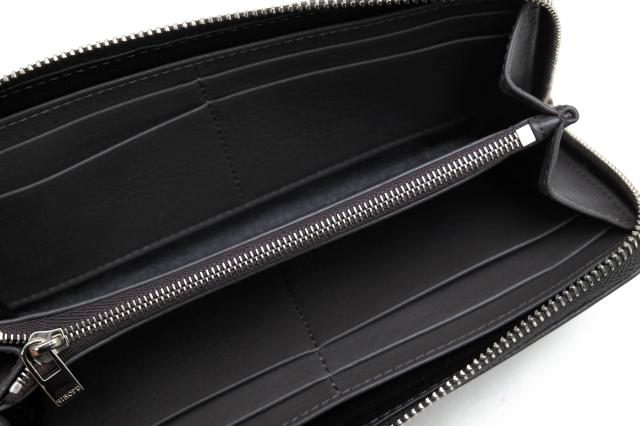 ○ヒロフ HIROFU ソフトバケッタ ナチュラルシュリンク仕上げ牛革 長財布 P25-50003 センプレ Hロゴ 小銭入れあり シボ革 シュリン 中古の通販は