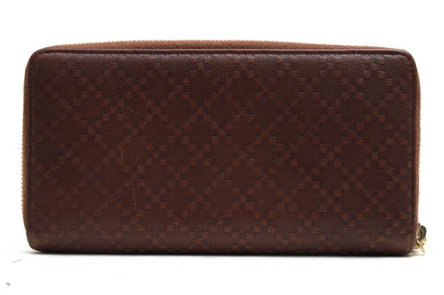 ○グッチ GUCCI 牛革 カーフ 長財布 224253 0416 GGディアマンテ 小銭入れあり ラウンドジップ ラウンドファスナー メンズ 【中古 中古_1