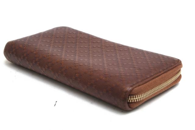 ○グッチ GUCCI 牛革 カーフ 長財布 224253 0416 GGディアマンテ 小銭入れあり ラウンドジップ ラウンドファスナー メンズ 【中古 中古_2