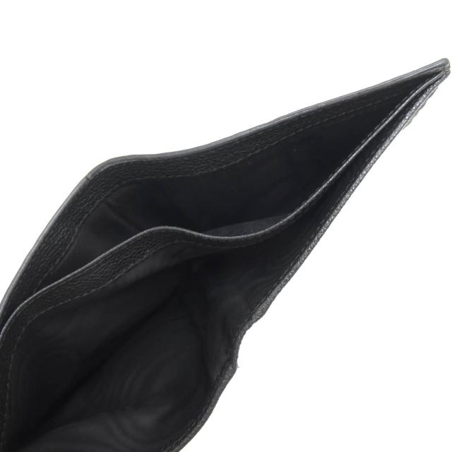 ○プラダ PRADA ペブルドレザー 牛革 財布 2MO513 VIT.MICRO GRAIN ユニセックス 小銭入れなし 札入れ 二つ折り シボ革 シュリンク 中古_6