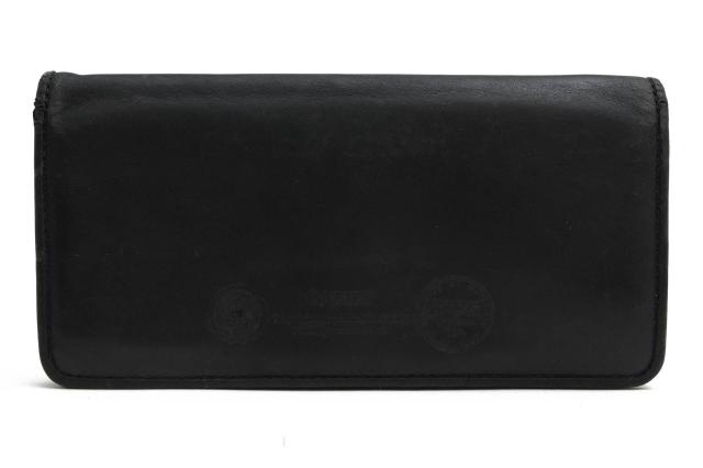 ○ガンゾ GANZO ホーウィン社製オイルレザー 牛革 長財布 WGAN57274 GH4 裏地チェック柄 小銭入れあり 二つ折り ラウンドジップ ラ 中古