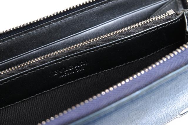 ○ブルガリ BVLGARI グレイズドカーフレザー 牛革 長財布 282779 Wallet Serpenti Scaglie セルペンティ スカリエ ユニセックス 男 中古