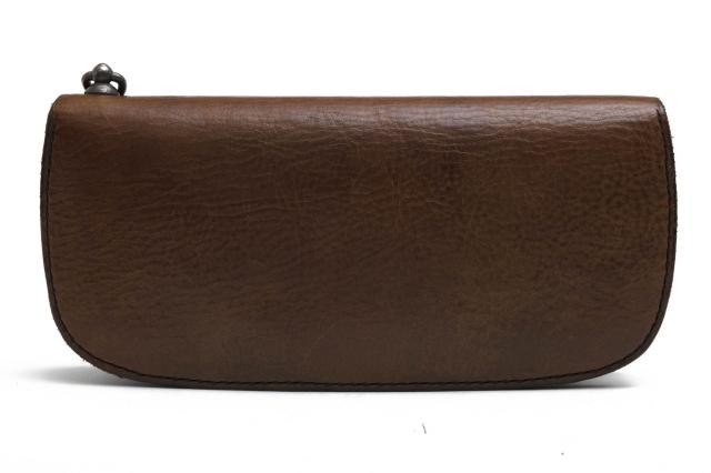 ○ワンズワーカー ONES WORKER ワルピエ社ブッテーロ 牛革 長財布 BWP-01TH ライダースウォレット 小銭入れあり 二つ折り 定番 メ  中古