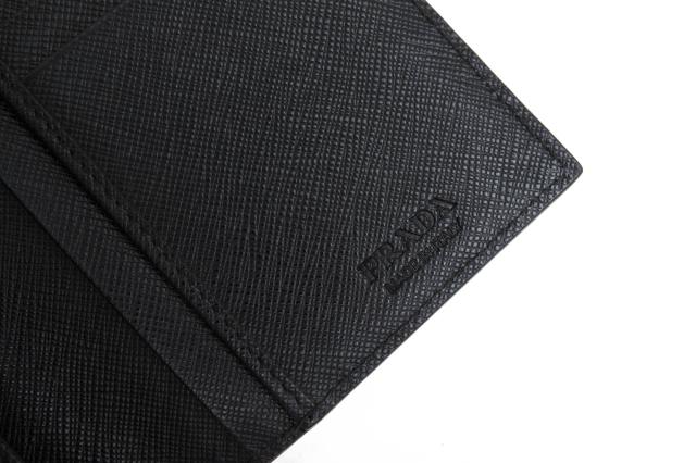 ○プラダ PRADA サフィアーノ 牛革 長財布 2MV836 PORTAF.VERTICALE SAFFIANO 小銭入れあり 二つ折り 定番 メンズ 【中古】 中古_5