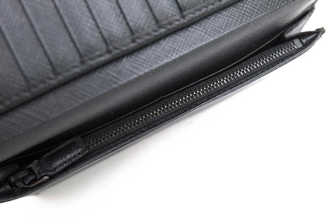 ○プラダ PRADA サフィアーノ 牛革 長財布 2MV836 PORTAF.VERTICALE SAFFIANO 小銭入れあり 二つ折り 定番 メンズ 【中古】 中古_6