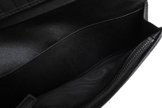 ○プラダ PRADA サフィアーノ 牛革 長財布 2MV836 PORTAF.VERTICALE SAFFIANO 小銭入れあり 二つ折り 定番 メンズ 【中古】 中古_7