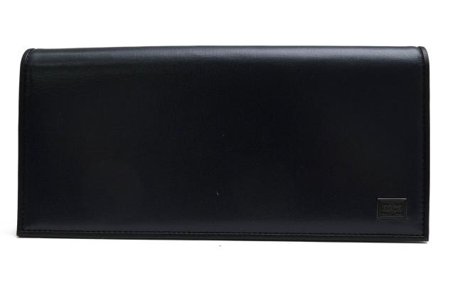 ○ポーター 吉田カバン PORTER コンビネーション鞣し 牛革 キップ 長財布 179-03870 PLUME LONG WALLET プリュム 二つ折り 小銭入  中古