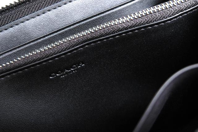 ○コーチ COACH スポーツカーフレザー 牛革 長財布 58102 Accordion wallet 小銭入れあり シボ革 シュリンクレザー ラウンドジップ 中古_5
